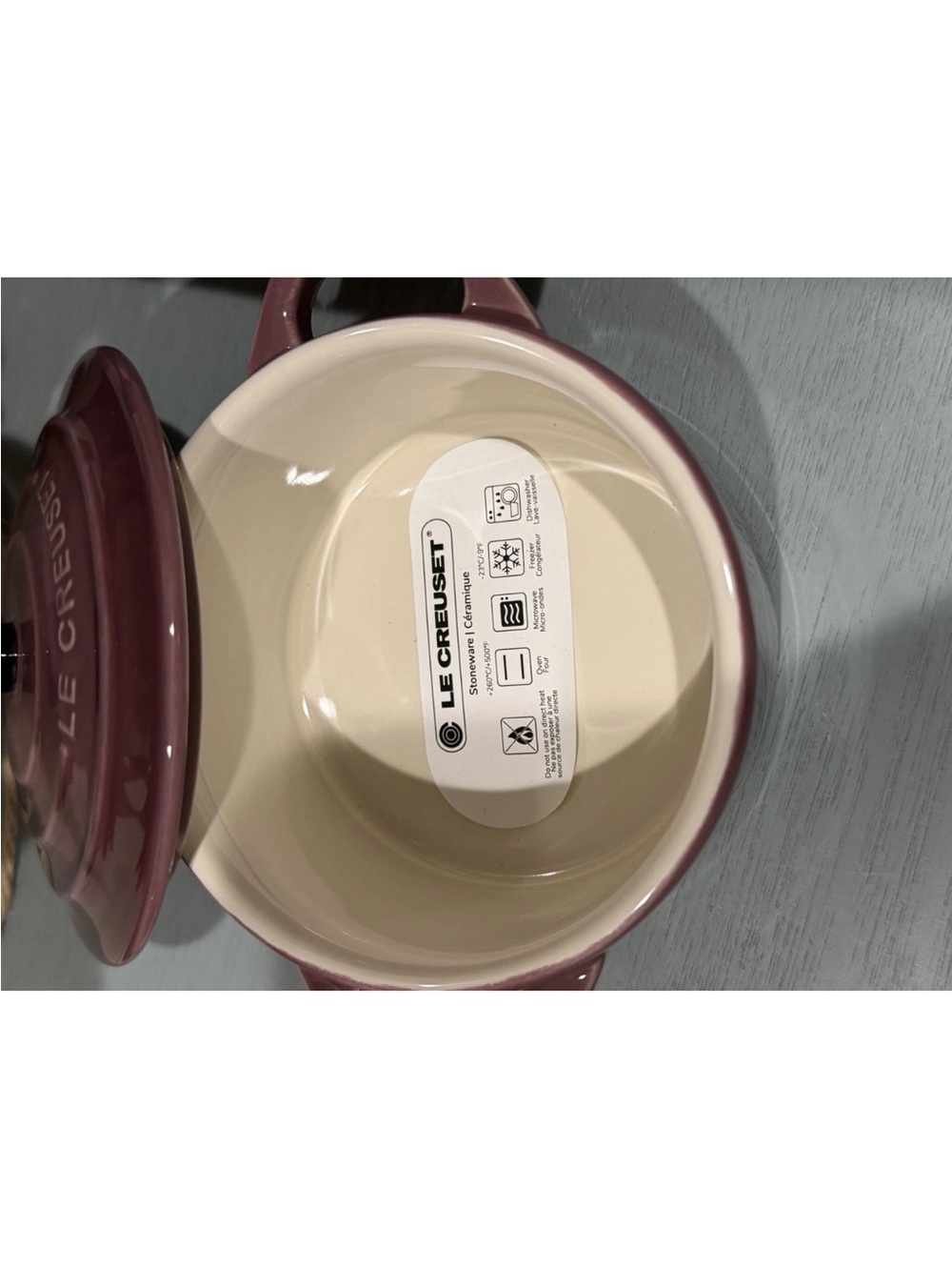 Le creuset Mini Round Cocotte - FIG
Set-2 Petite Dutch Oven NWT Purple 10
CM - Picture 5 of 7